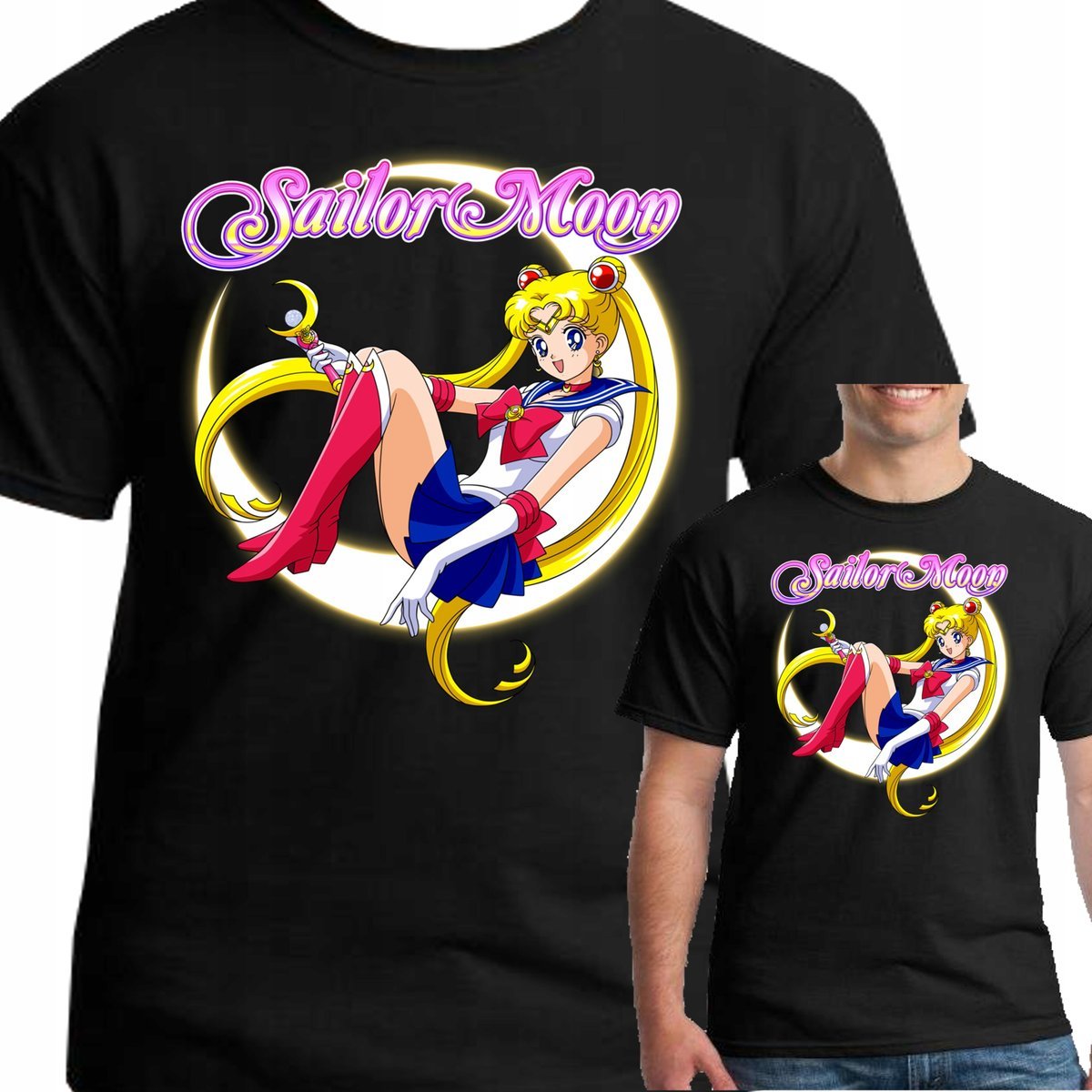 CZARODZIEJKA Z KSIĘŻYCA KOSZULKA M 3140 CZARNA