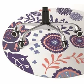 Podnóżki, podpórki, podkładki - Podkładka pod fotel Abstrakcyjne kwiaty fi100 cm - miniaturka - grafika 1