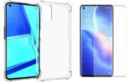 Etui i futerały do telefonów - Żelowe Bezbarwne Etui Anti Shock + Szkło Hartowane Do Oppo Reno 5 4G / 5G - miniaturka - grafika 1