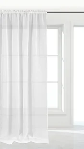 Firana gotowa na taśmie Luna 140x270 cm biała Spod Igły i Nitki - Firany - miniaturka - grafika 1