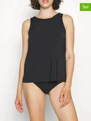 Koszulki i topy damskie - Sloggi Topy (2 szt.) w kolorze czarnym - miniaturka - grafika 1