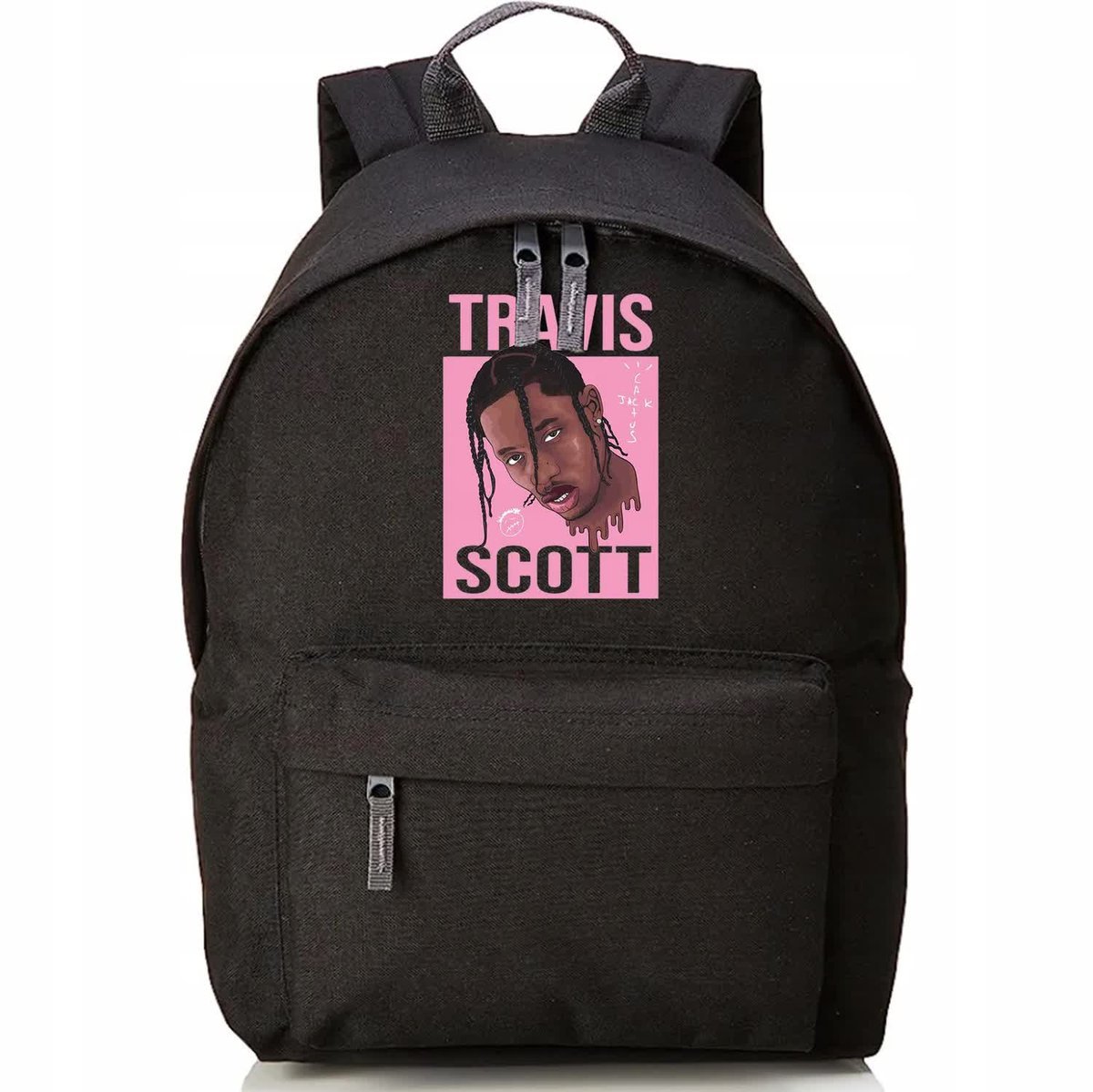 PLECAK DO SZKOŁY Czarny Wyprawka Szkolna Dla Fana TRAVIS SCOTT Wzory
