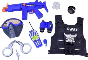 Jokomisiada Zestaw policjanta kamizelka + akcesoria ZA2984 - Zabawy w naśladowanie dorosłych - miniaturka - grafika 1