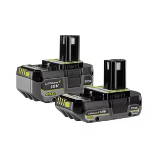 Zestaw 2 akumulatorów 18 V 2 i 4 Ah RB18242X RYOBI - Akumulatory do elektronarzędzi - miniaturka - grafika 1