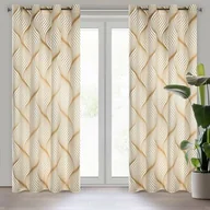 Zasłony - Zasłona na przelotkach BLANCA3 140 x 250 cm biały - miniaturka - grafika 1