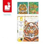 Malowanie po numerach - Janod Zestaw kreatywny Malowanie po numerach Dzikie koty 7+, - miniaturka - grafika 1