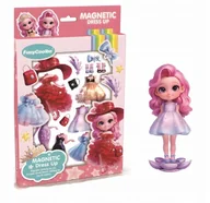 Klocki - Lalka Zabawa W Ubieranie Lalki Ubranka Różowe Magnetyczne Dopasowanie - miniaturka - grafika 1