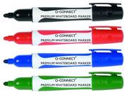 Markery permanentne - Q-CONNECT marker do tablic Premium, gum. rękojeść, okrągły, 2-3mm (linia), mix k - miniaturka - grafika 1