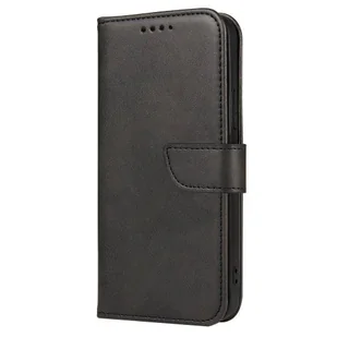 Magnet Case elegancki futerał etui pokrowiec z klapką i funkcją podstawki Motorola Moto E32 czarny - Etui i futerały do telefonów - miniaturka - grafika 3