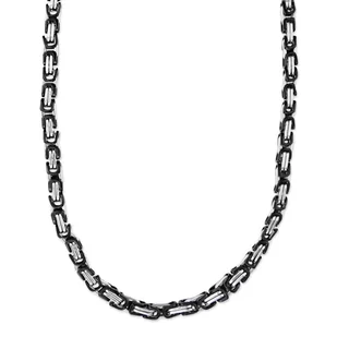 5 mm łańcuszek męski bransoletka łańcuszek męski naszyjnik łańcuszek męski, 65 cm srebrny / czarny łańcuszek ze stali nierdzewnej - Naszyjniki męskie - miniaturka - grafika 1