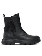 Buty dla dziewczynek - Geox Botki J Junette Girl J36HVG 000BC C9999 S Czarny - miniaturka - grafika 1