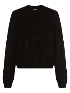 Noisy May Sweter damski Kobiety dzianina grubo tkana czarny jednolity, S - Swetry damskie - miniaturka - grafika 1