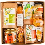 Zestawy upominkowe - ZESTAW PREZENTOWY BOX PREZENT napary POMARAŃCZA CYTRYNA RELAKS SPA - miniaturka - grafika 1