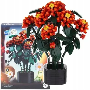 Klocki konstrukcyjne kwiaty w doniczce LANTANA 1614 el. 101-7 - Zabawki konstrukcyjne - miniaturka - grafika 1