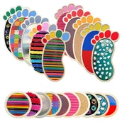 Pozostały sprzęt i akcesoria do ćwiczeń - Ścieżka sensoryczna dla dzieci Sensory Feet 2 - miniaturka - grafika 1
