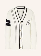 Swetry damskie - Gant Kardigan Oversize weiss - miniaturka - grafika 1