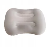 Akcesoria turystyczne - Poduszka Dmuchana Turystyczna Podróżna Jasna Szara - miniaturka - grafika 1