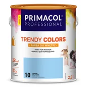 Farby wewnętrzne - Primacol Farba Trendy Colors niebieska (10) 2,5 l PROFESSIONAL - miniaturka - grafika 1