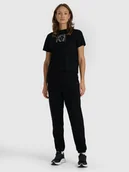 Spodnie damskie - Spodnie dresowe joggery damskie 4F 4FRAW25TTROF1613-20S Czarny M - miniaturka - grafika 1