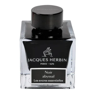 Atrament Jacques Herbin Essentielles 50ml Noir abyssal - Naboje i atramenty - miniaturka - grafika 1