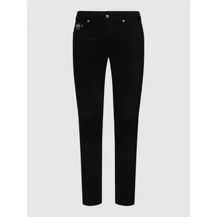 Spodnie męskie - Jeansy z mieszanki bawełny z naszywką z logo - Versace Jeans Couture - grafika 1