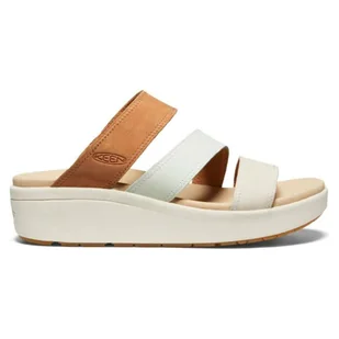 Klapki damskie Keen Ellecity Slide skórzane brązowy-42 - Klapki i japonki damskie - miniaturka - grafika 1