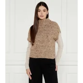 Kamizelki damskie - Marc Cain Wełniana kamizelka | Loose fit - miniaturka - grafika 1