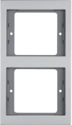 Berker Ramka potrójna podwójna pionowa K.5 aluminium - Klawisze i ramki - miniaturka - grafika 1