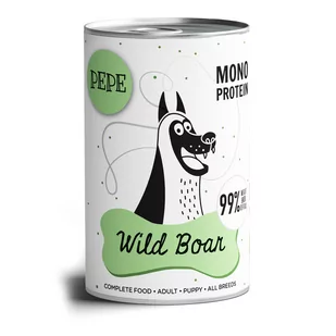 PEPE MONO PROTEIN Boar (dziczyzna) 400g - Mokra karma dla psów - miniaturka - grafika 1