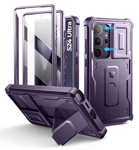 Dexnor Etui do Samsung Galaxy S24 Ultra z wbudowaną osłoną kamery przesuwnej, ochrona wyświetlacza i podpórką, wytrzymałe etui na telefon komórkowy, ochrona ekranu i podpórka, wytrzymałe etui na - Etui i futerały do telefonów - miniaturka - grafika 1