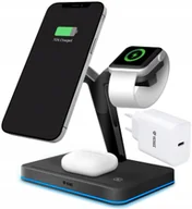 Ładowarki do telefonów - Ładowarka indukcyjna do Iphone Apple watch Airpods YENKEE 3 w 1 35 W - miniaturka - grafika 1