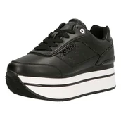 Sneakersy damskie - Damskie Sneakersy GUESS HANSIN FL5HNSPEL12-BLKBL – Czarny - miniaturka - grafika 1