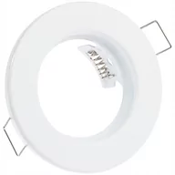 Lampy pozostałe - Oprawa HALOGENOWA Podtynkowa Stała Okrągła Biała Blacha GU10 MR16 - miniaturka - grafika 1