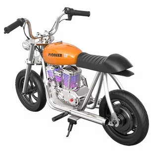 Elektryczny motocykl dla dzieci HYPER GOGO Pioneer 12 Plus z aplikacją, 5.2Ah 160W z oponami 12'x3', zasięg 12KM - pomarańczowy - Motocykle - miniaturka - grafika 2