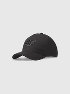 Czapki damskie - 4F Czapka z daszkiem strapback dziecięca 4FJWSS25ACABU388-22S Czarny Roz. Uniwersalny - miniaturka - grafika 1