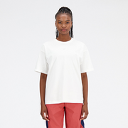 Koszulki i topy damskie - Koszulka damska New Balance WT33510WT  biała - miniaturka - grafika 1