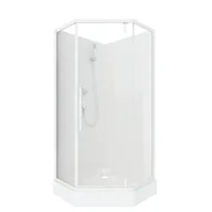 Kabiny prysznicowe - Kabina prysznicowa z brodzikiem Smart White 90x90x200x15 Savana - miniaturka - grafika 1