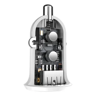 Baseus Grain Pro ładowarka samochodowa 2x USB 4,8 A biały (CCALLP-02) - Ładowarki samochodowe - miniaturka - grafika 8