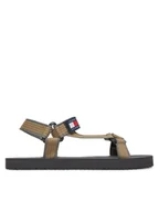 Sandały męskie - Tommy Jeans Sandały Tjm Casual Sandal EM0EM01563 Brązowy - miniaturka - grafika 1