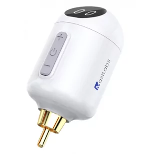 Zasilacz do maszynek do tatuażu bezprzewodowy Mast Mastlabs 1050 mAh P320, biały - Pozostałe urządzenia kosmetyczne Zasilacz do maszynek do tatuażu bezprzewodowy Mast Mastlabs 1050 mAh P320, biały - Pozostałe urządzenia kosmetyczne - miniaturka - grafika 1