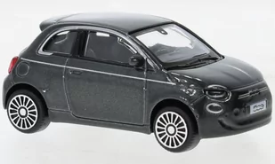 Bburago Fiat 500 Full Electric 2021 Grey 1:43 30456 - Samochody i pojazdy dla dzieci - miniaturka - grafika 1