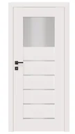 Drzwi wewnętrzne - Dre Drzwi Wewnętrzne Z Szybą Premium 9 Okleina Biała Mat - miniaturka - grafika 1