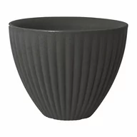 Donice - Donica plastikowa Lotus śr.40 cm antracytowa Vog - miniaturka - grafika 1