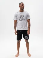 Piżamy damskie - Piżama Męska Bawełniana Szara / Czarna KOMPLET PREZENT MyStars Teddy Pjs M - miniaturka - grafika 1