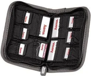 Pokrowiec Hama etui na karty pamięci Mini - czarny/szary 49916 - Torby fotograficzne i futerały - miniaturka - grafika 1
