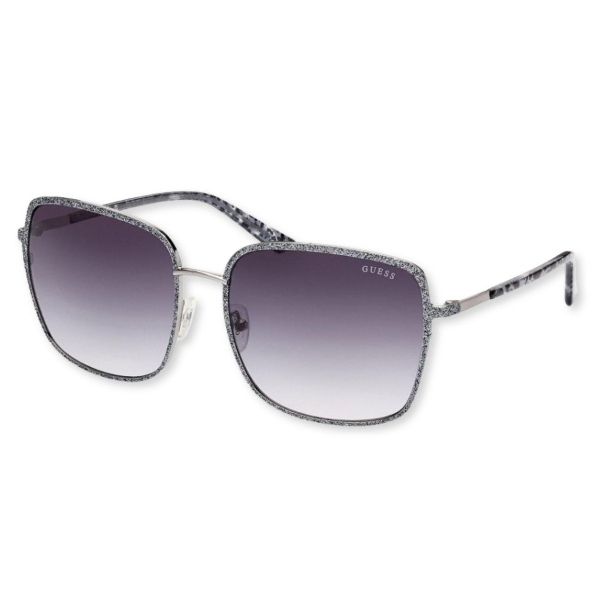 Okulary damskie Guess GU7846 przeciwsłoneczne brokatowe muchy