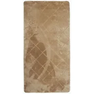 Dywany - Dywan Cubic w kwadraty 60 x 100 cm beżowy - miniaturka - grafika 1