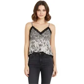 Bluzki damskie - Bluzka damska Guess na ramiączkach top bieliźniany z koronką-M - miniaturka - grafika 1