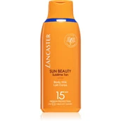 Balsamy i kremy do opalania - Lancaster Sun Beauty Body Milk SPF15 preparat do opalania ciała 175 ml - miniaturka - grafika 1