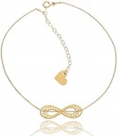 Bransoletki - Bransoletka INFINITY NIESKOŃCZONOŚĆ na nogę 25 cm - miniaturka - grafika 1